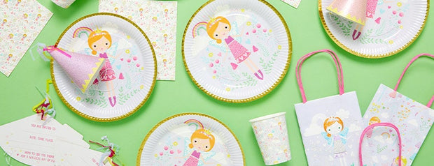 8 Fairy Princess Party Plates