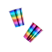 10 Rainbow Paper Cups