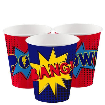8 Super Hero Party Cups