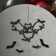 Happy Halloween Bat Wreath