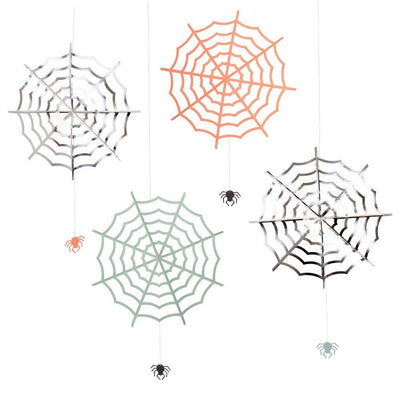 4 Giant Cobweb Halloween Decorations