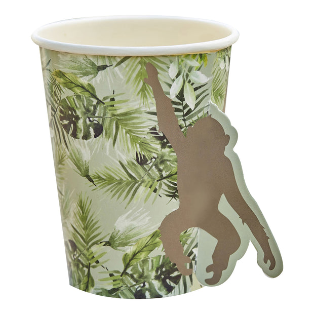 8 Monkey Party Paper Cups