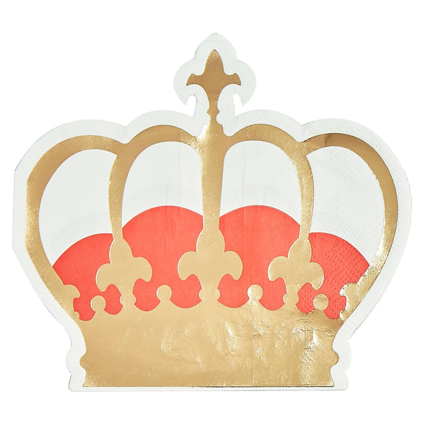 16 Kings Coronation Crown Party Napkins