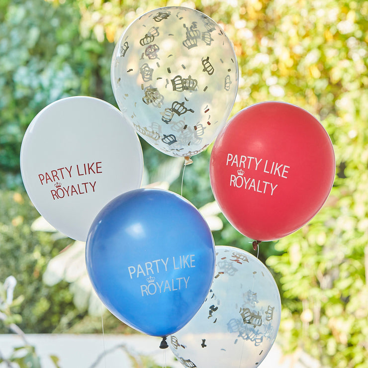 5 Coronation Party Balloons