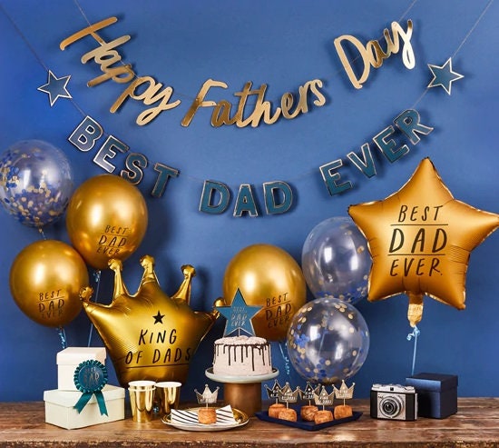 Best Dad Ever Fathers Day Foil Balloon