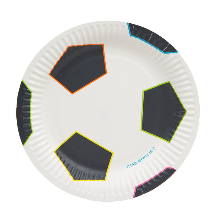 12 Football Party Plates