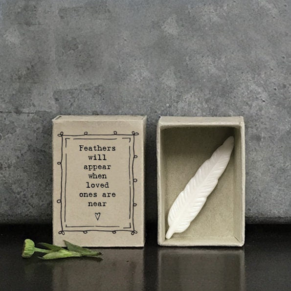 Feathers will Appear Bereavement Keepsake Gift - East of India