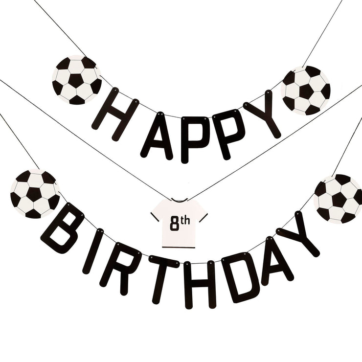 Happy Birthday Football Banner