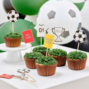 12 Football Cupcake Toppers