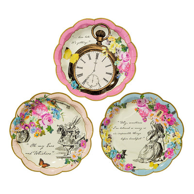 12 Alice in Wonderland Party Plates