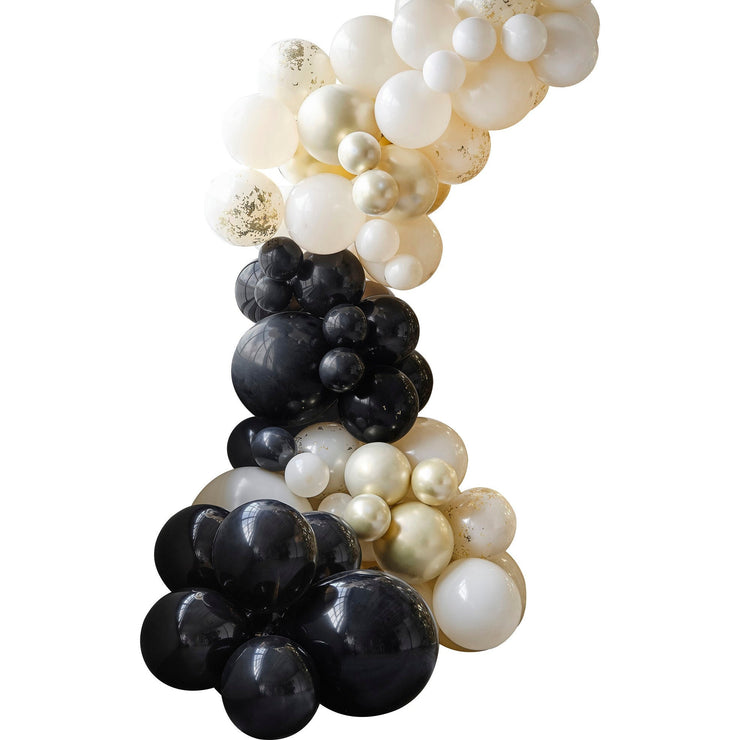 Black Nude Gold Balloon Arch Garland Kit