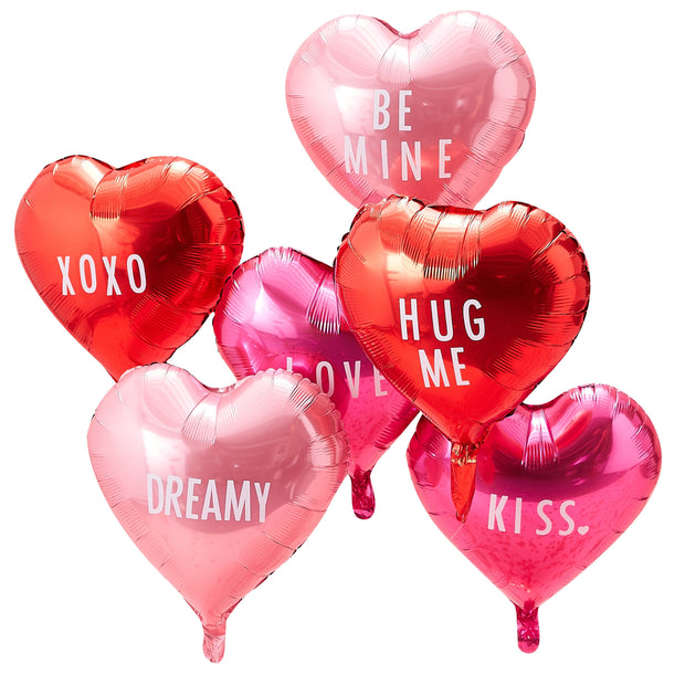6 Customisable Valentines Day Heart Balloons
