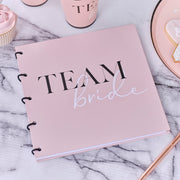 Pink & Black Team Bride Hen Party Guest Book