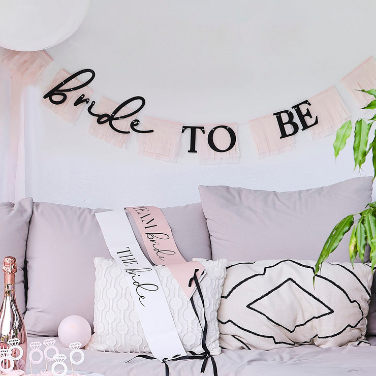 Future Mrs Pink Black Hen Party Decorations