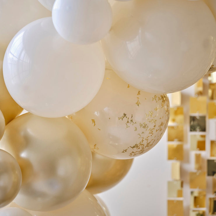 Black Nude Gold Balloon Arch Garland Kit