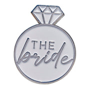 Silver The Bride Enamel Badge
