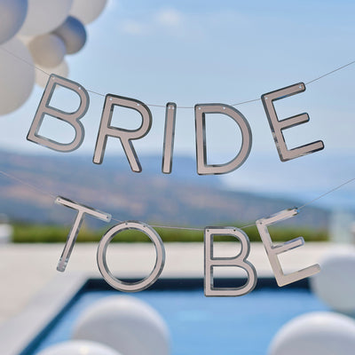 Silver Bride to Be Hen Party Banner