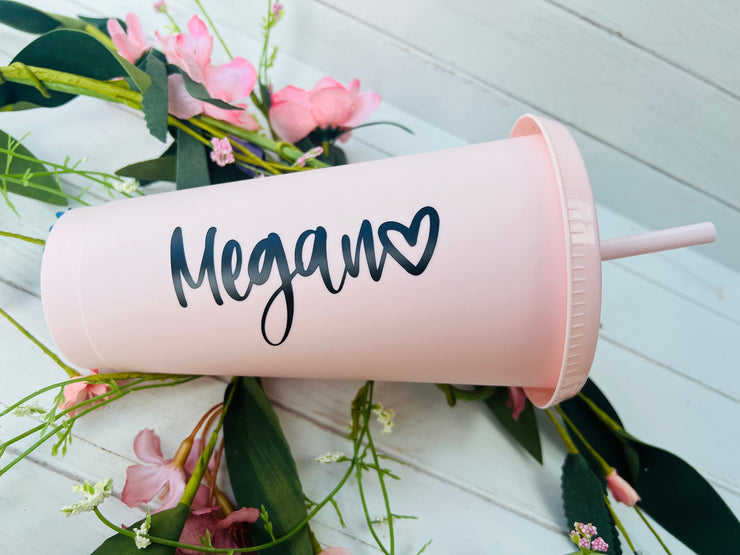 Personalised Pastel 24oz Cold Cup Tumbler