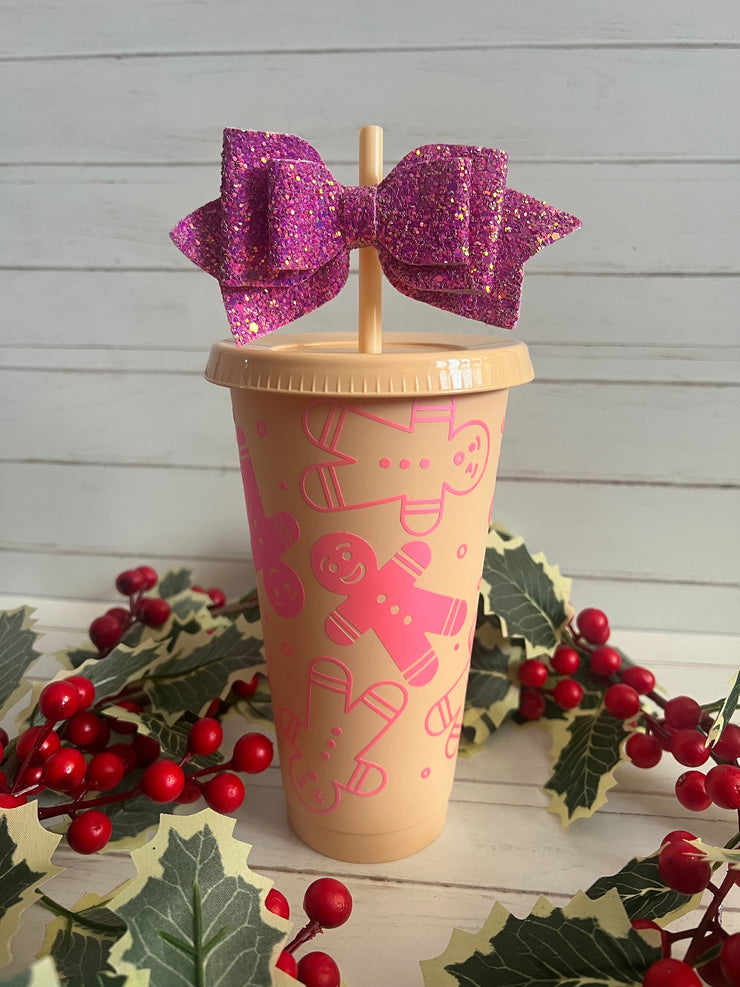 Gingerbread Tumbler Reusable Cold Cup