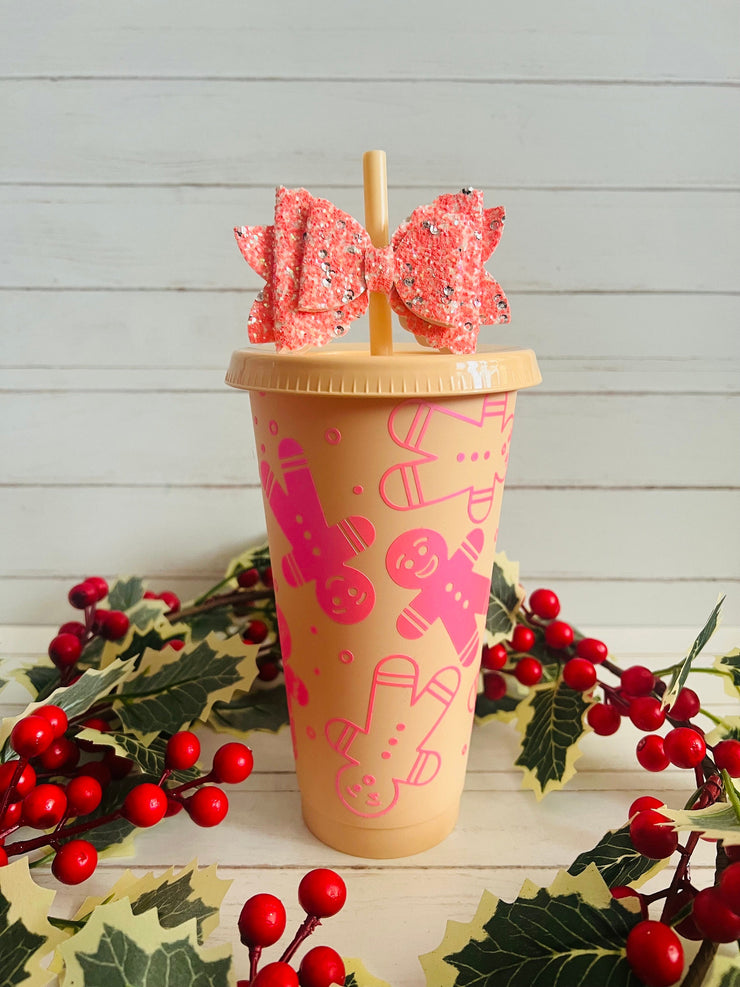 Gingerbread Tumbler Reusable Cold Cup