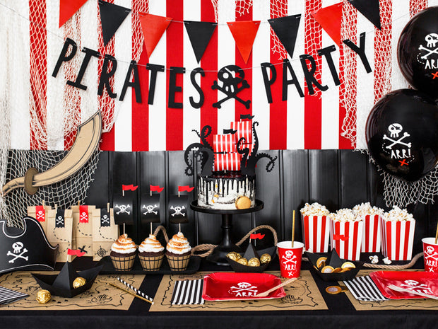 6 Pirate Paper Party Cups